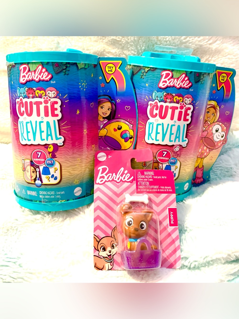 Barbie Cutie Reveal and puppy bundle set